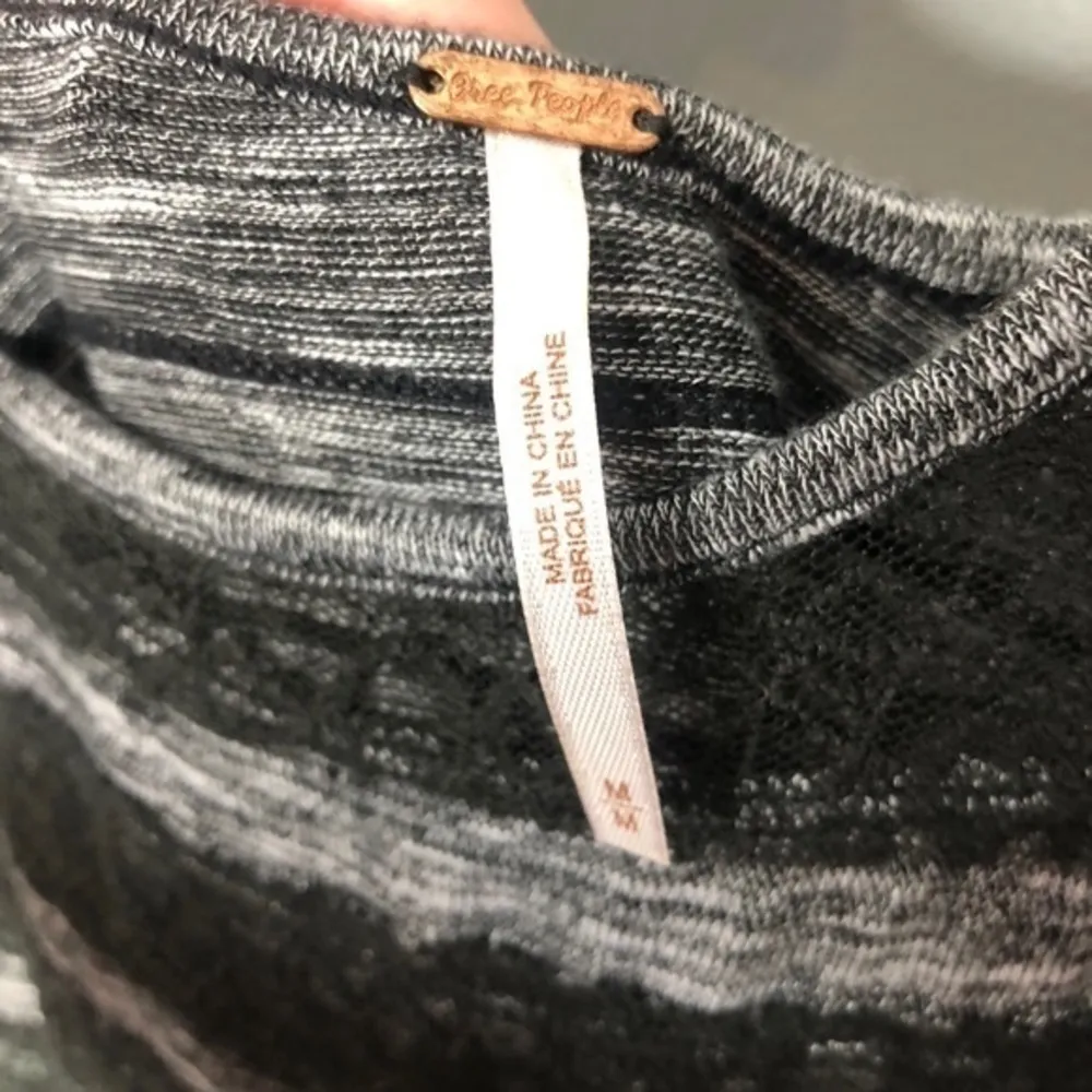 Free People hazy days gray black lace maxi dress - Image 11