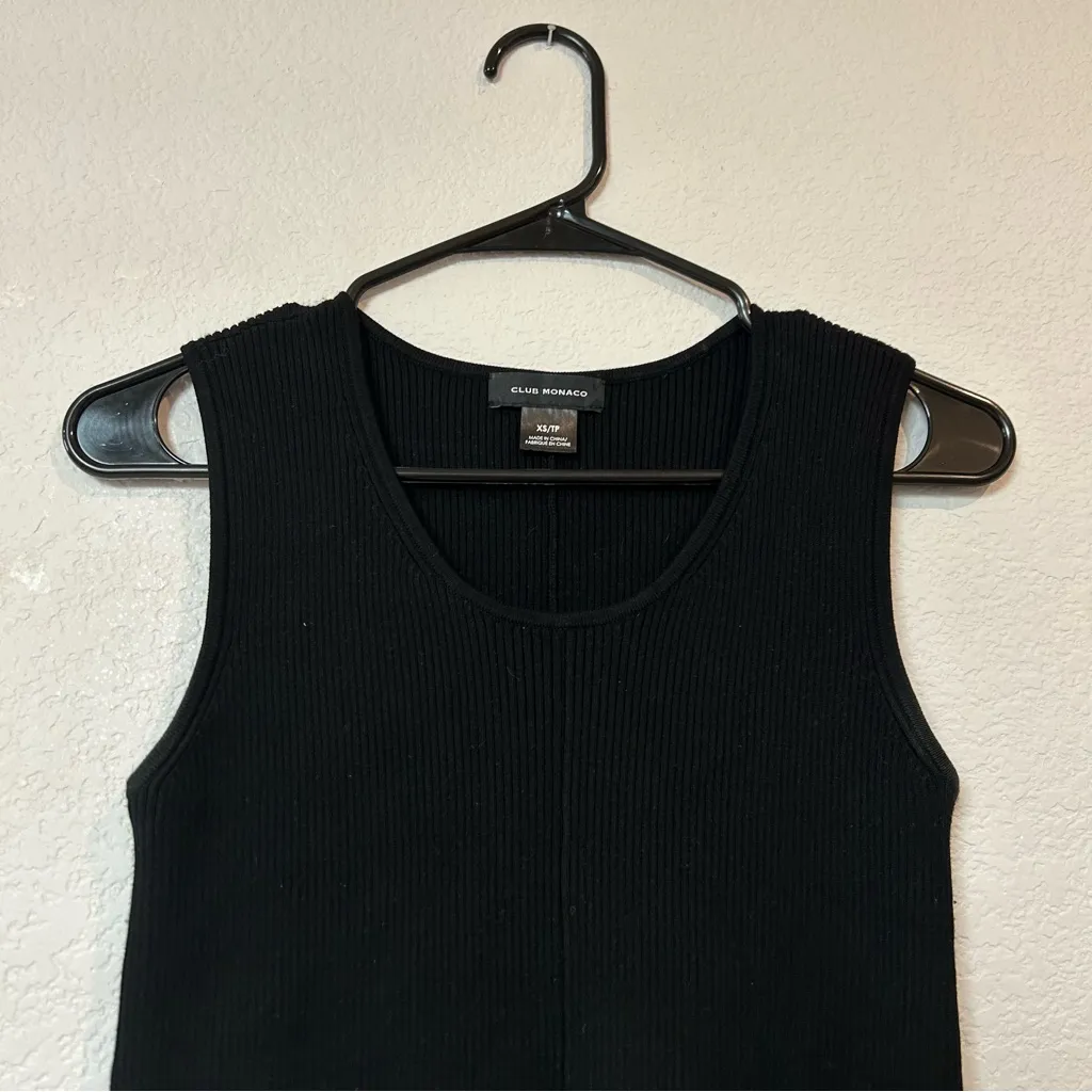 Club Monaco Pleated Ribbed Shell Sweater Tank XS - Image 4