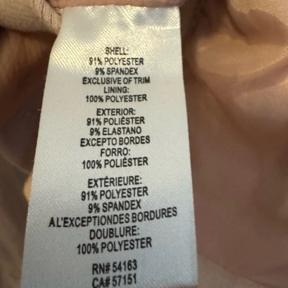 Calvin Klein pale Pink Bomber Jacket faux Seude - Image 7