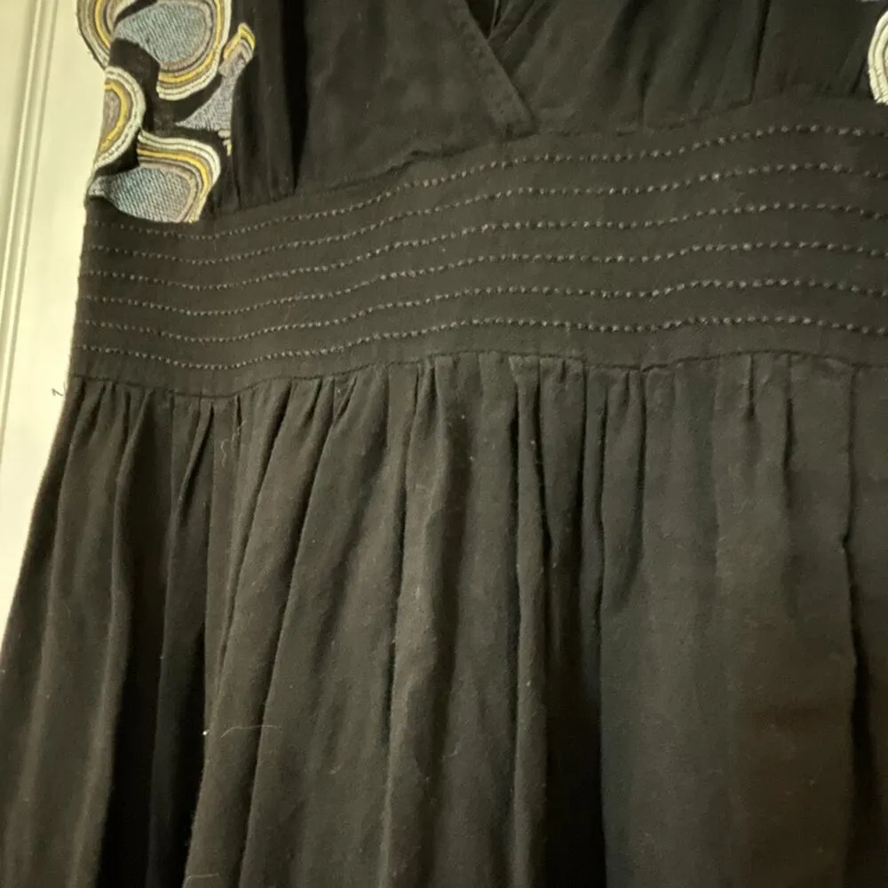 Lucca Couture Black scalloped-Appliqué Short Dress size Small - Image 6