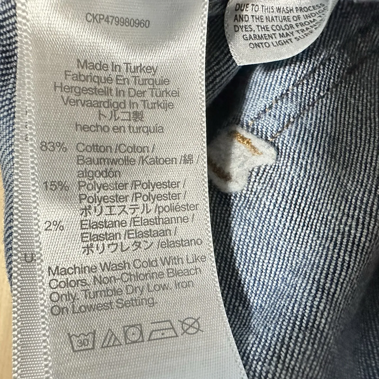 Madewell Stovepipe Women's Jeans Stretch Size 33 Skinny Leg Hi-Rise Medium Wash - Image 9