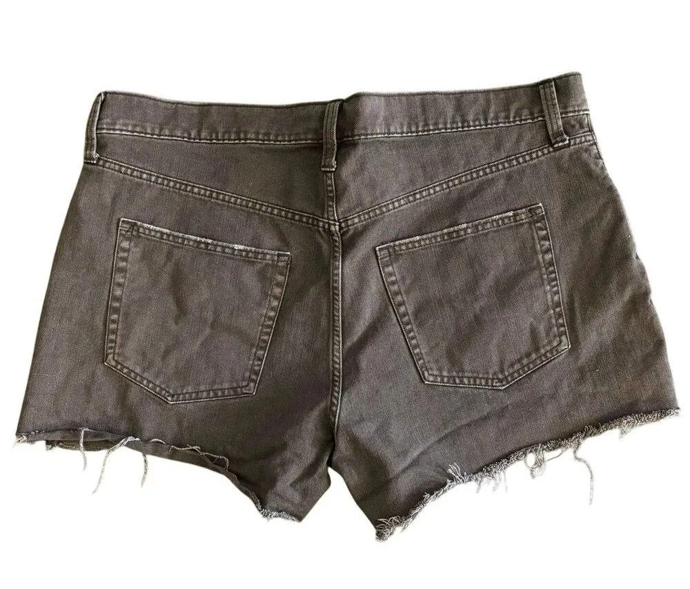 Gap Plus Size 18 34 Low Stride Cut Off Denim Jean Shorts Brown - Image 2
