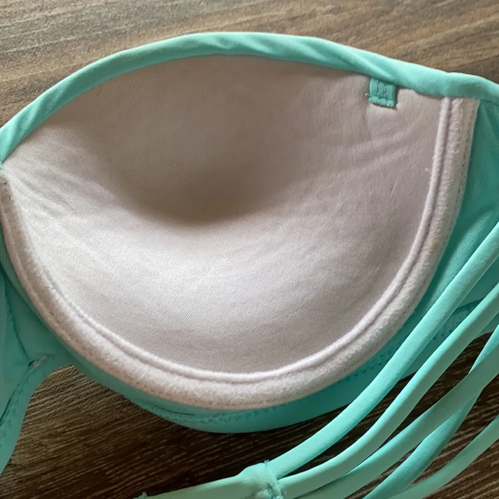 Mint Strappy Bandeau Bikini Top Size Small - Image 7