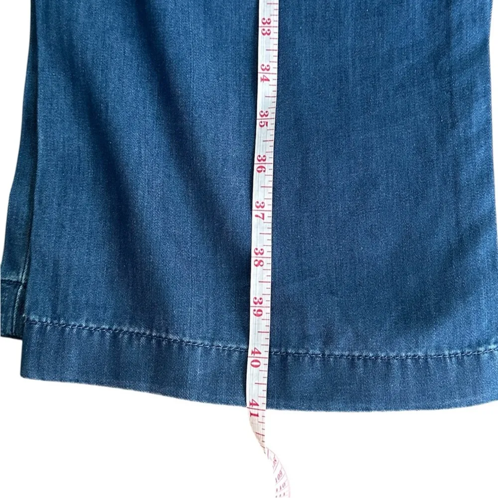 New Calvin Klein Denim Blue Elastic Waist Pants Small MSRP $89.00 - Image 6