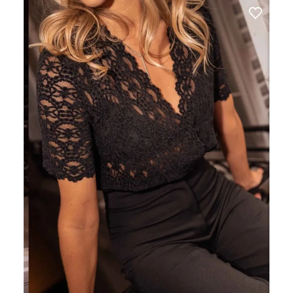 Black Lace Ornella Bodysuit easy clothes luxury women black M/L Size M - Image 2