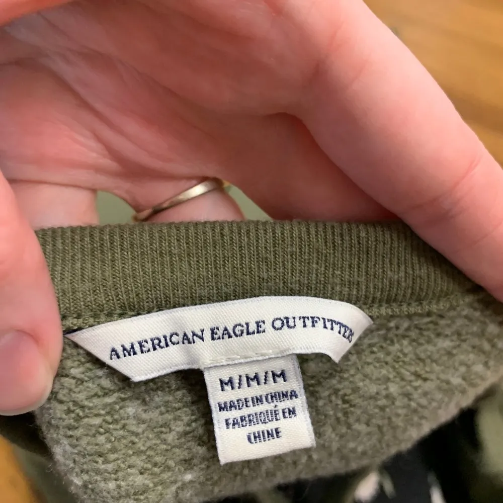 American Eagle Lace Up Long Sleeve T-Shirt Dress Womens Size Medium Green Casual - Image 5