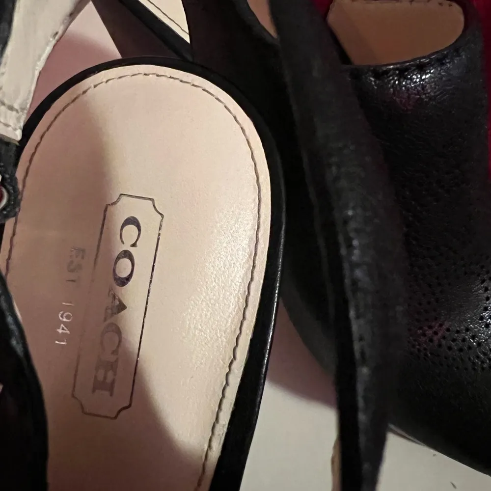 Coach Jade Wooden Platform Sandals - Image 3