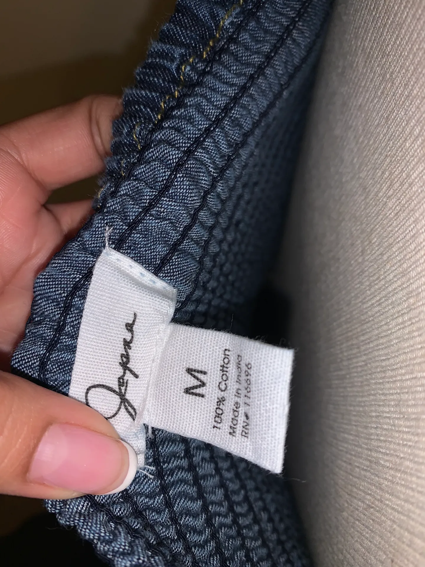 Japae Denim Dress Blue Size M - Image 3