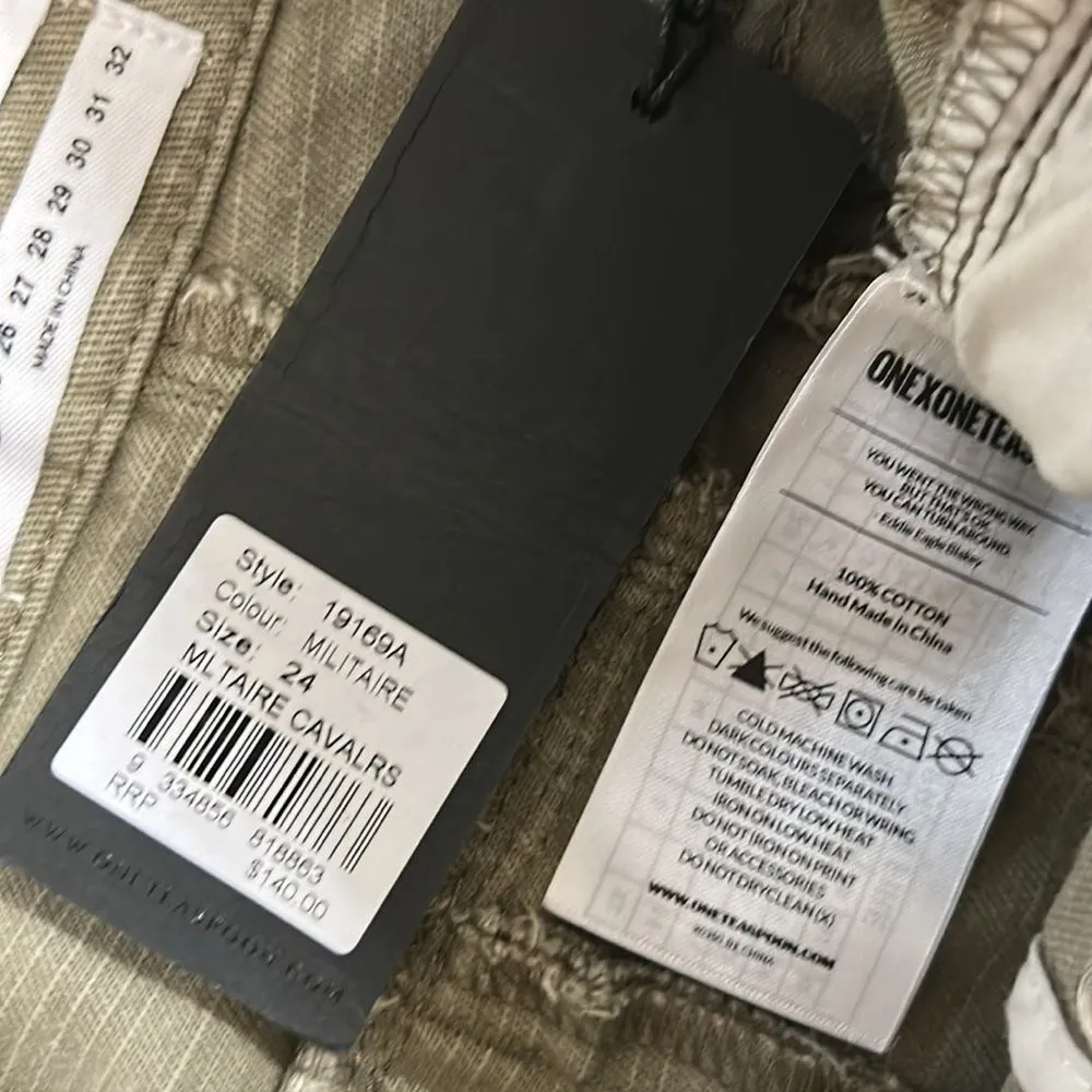 One Teaspoon  Green Relaxed Pants(Size 24) - Image 8