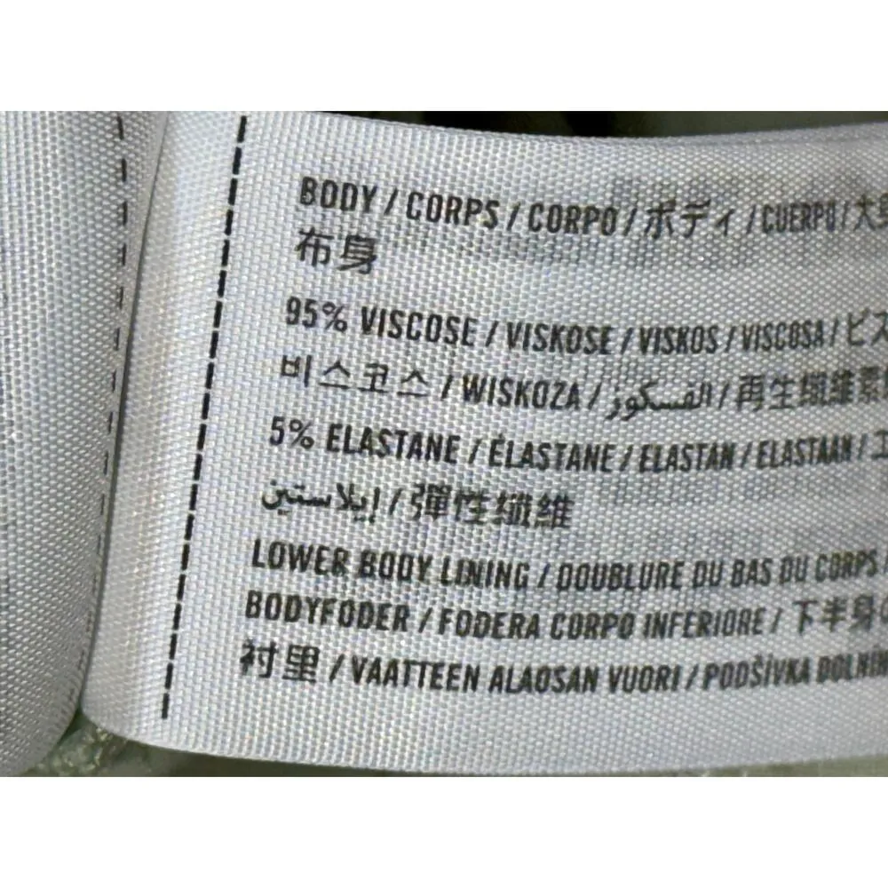 NEW Abercrombie & Fitch Soft AF Drapey Green Sleeveless Tank Bodysuit Size Small - Image 5