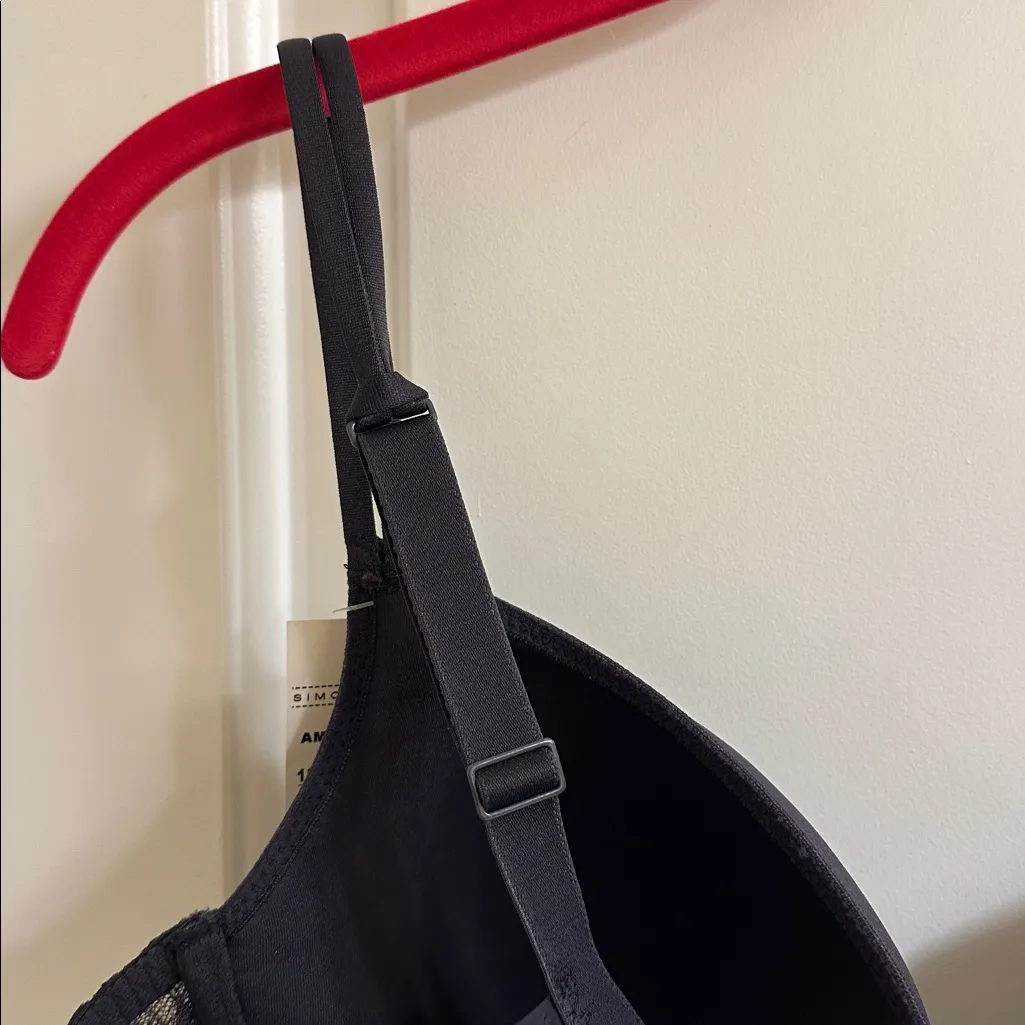 Simone Perele Amour 3D Plunge Bra Anthracite NEW 38C Style 13R316 Gray Size undefined - Image 12