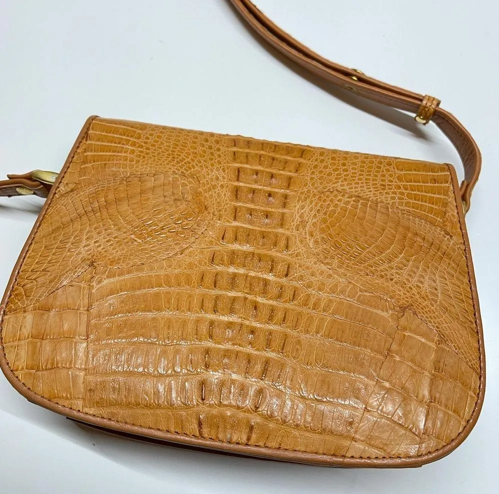 MARINA MR Crocodile shoulder bag Croco Leather bag - Image 12