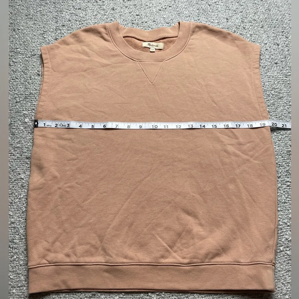 Madewell (Re)sourced Cotton Short-Sleeve Relaxed Sweatshirt Lagenlook Grunge Top - Image 3