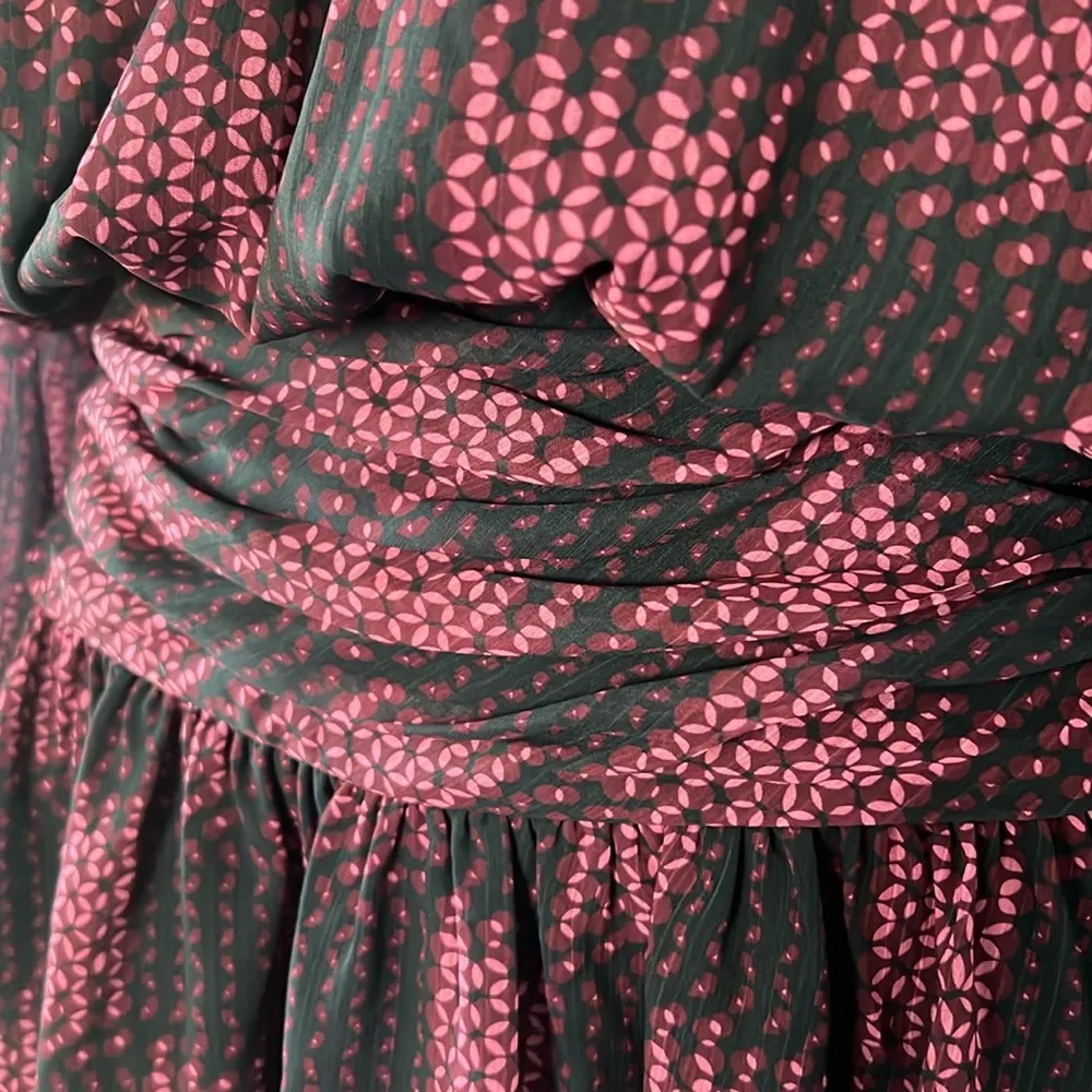 NEW Ramy Brook Jaylah Abstract Blouson Mini Dress in Boysenberry Size S $465 - Image 10