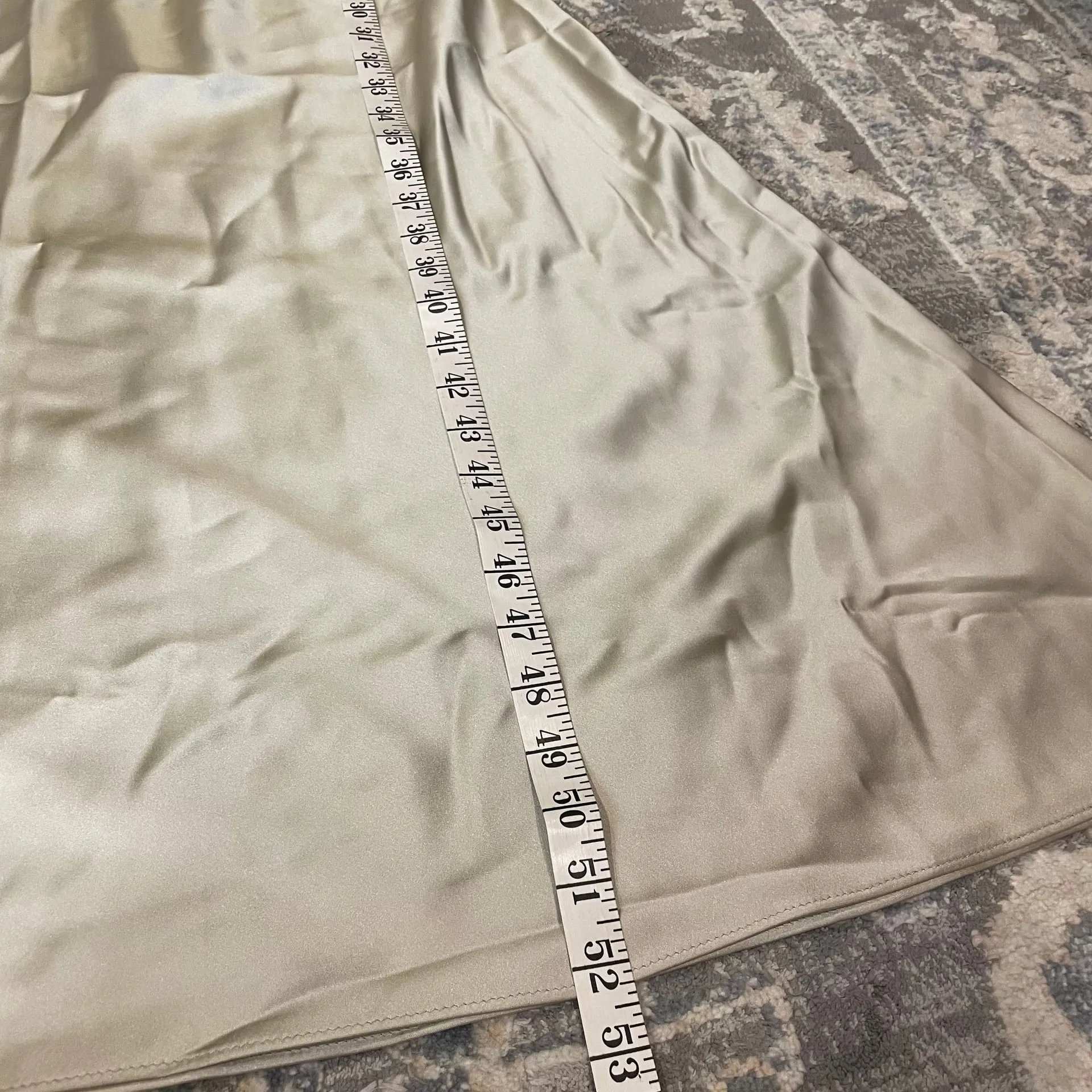 Zara Champagne Satin Effect Midi Dress - Image 3