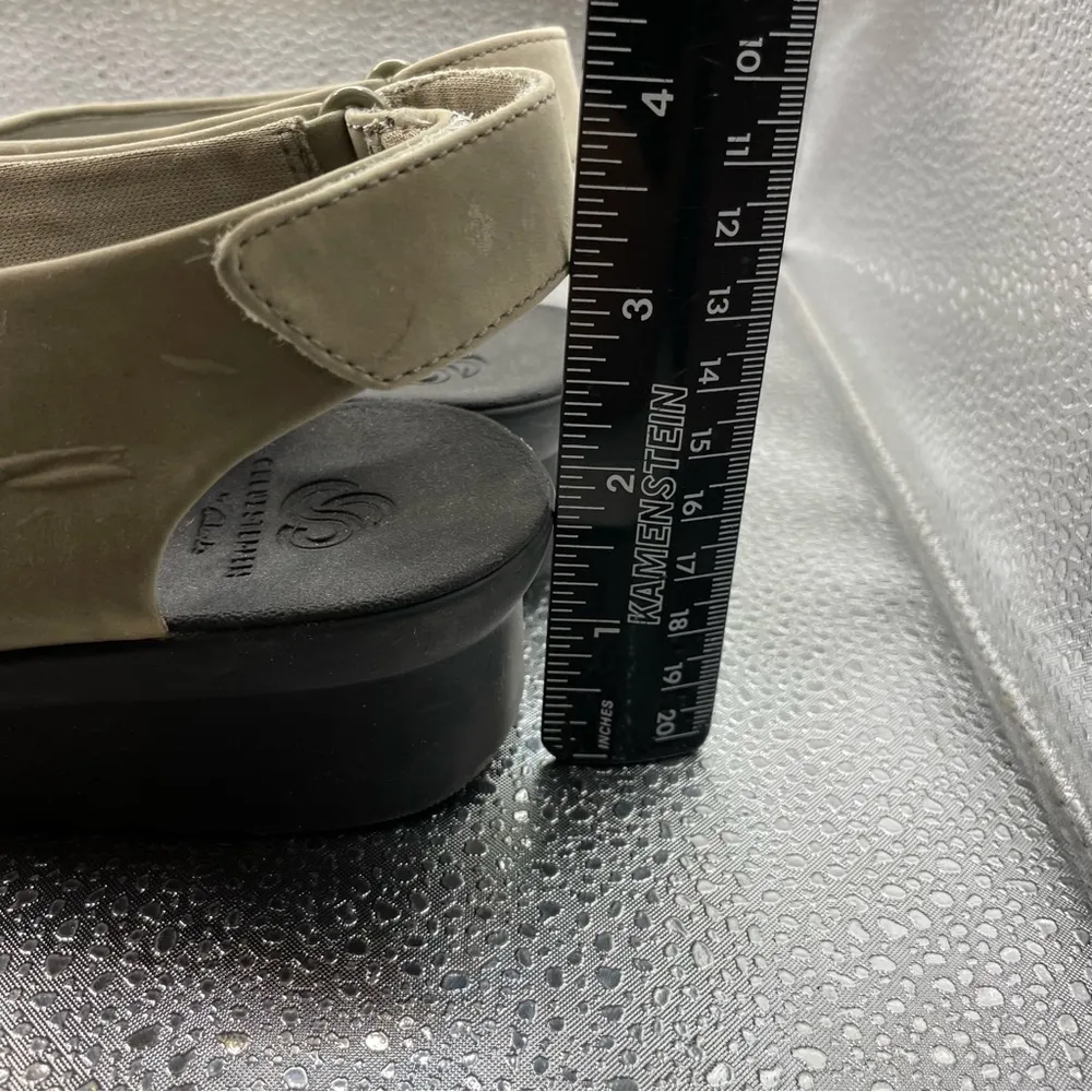 CLARKS Cloudsteppers Caddell Jena Sage Strappy Wedge Sandals Size 6.5M F6 - Image 8