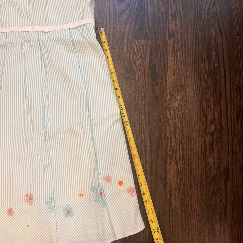 Laundry By Shelli Segal Blue and Pink Strapless Sundress - Image 4