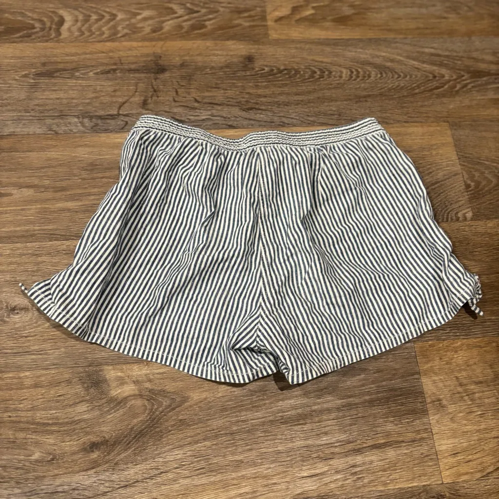 Madewell Striped Side Tie Shorts Women’s Small Cotton Casual Beachy - Image 3