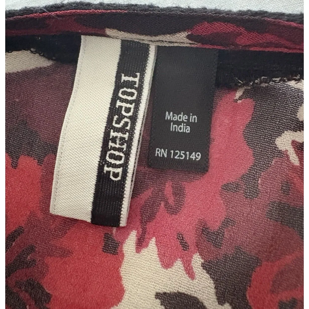 Topshop Corset Floral Maxi Dress Sz 8 Red Black Milkmaid Velvet Crochet Renfair - Image 9