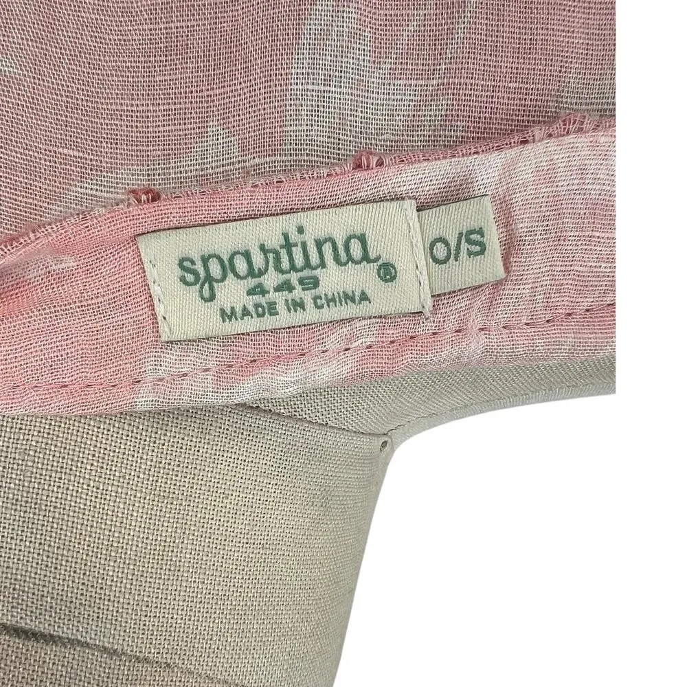 Spartina 449 Old‎ Field Beach Swim Cover Up Tassel Linen Blend Pink One Size - Image 15