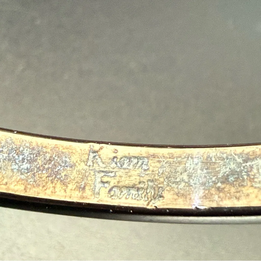 LIA SOPHIA Kiam Family Gunmetal Tone Rhinestones Crystal Cuff Bracelet 27g. - Image 11