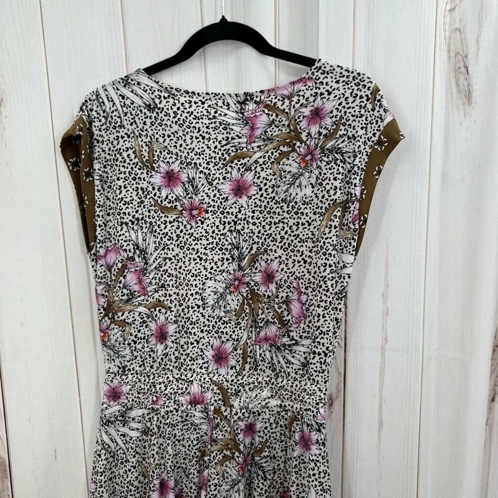 White House Black Market Women’s Small Animal Print Patterned Midi Dress - Image 5