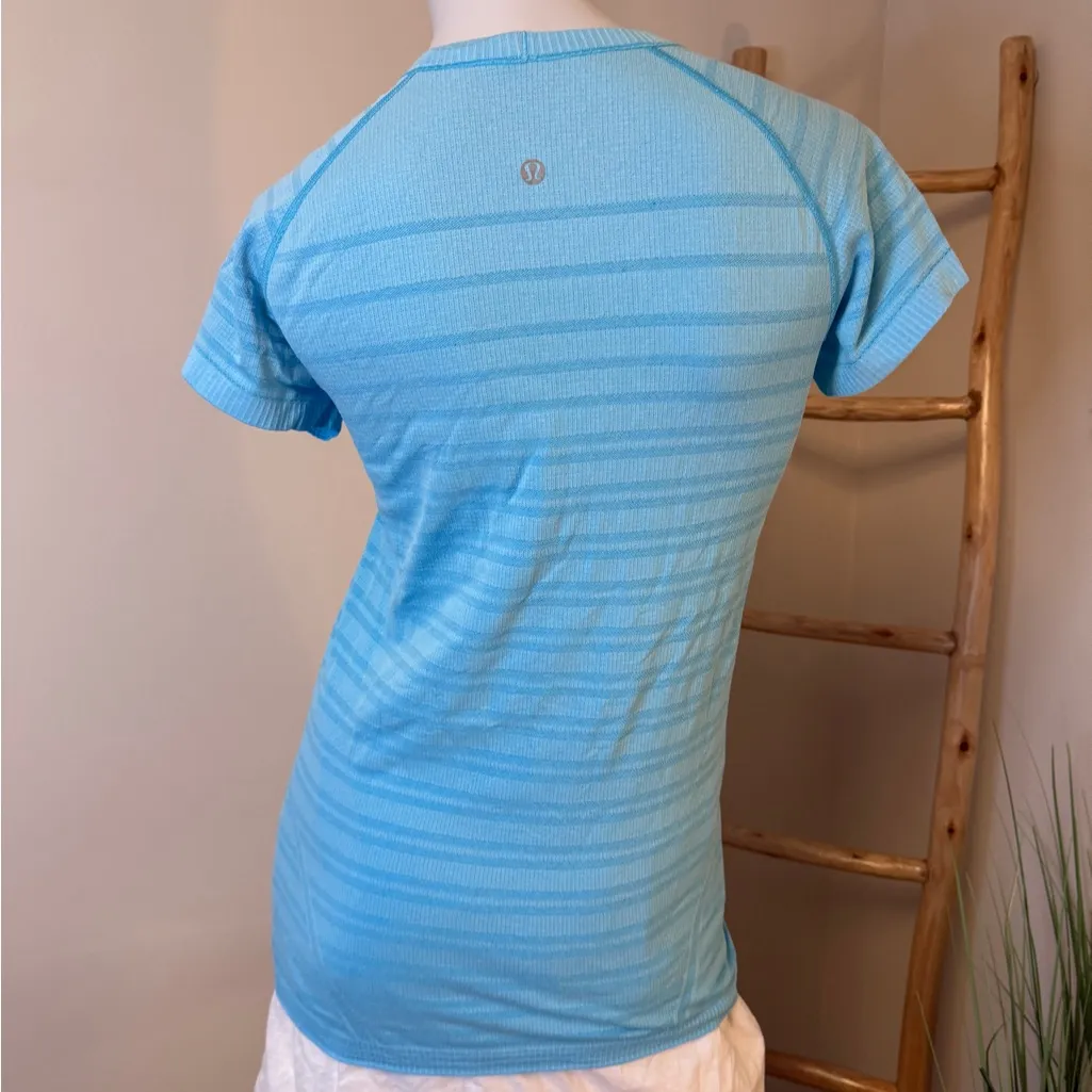 Lululemon Run: Swiftly Tech Short Sleeve Spry Blue Size 10 - Image 5