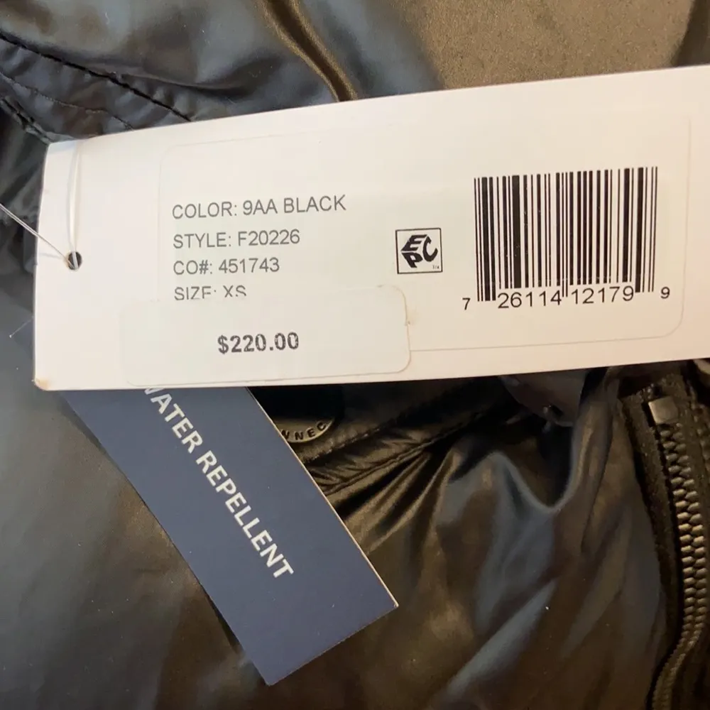 French Connection  Black Hooded Puffer Down Jacket Size XS NWT - Image 14