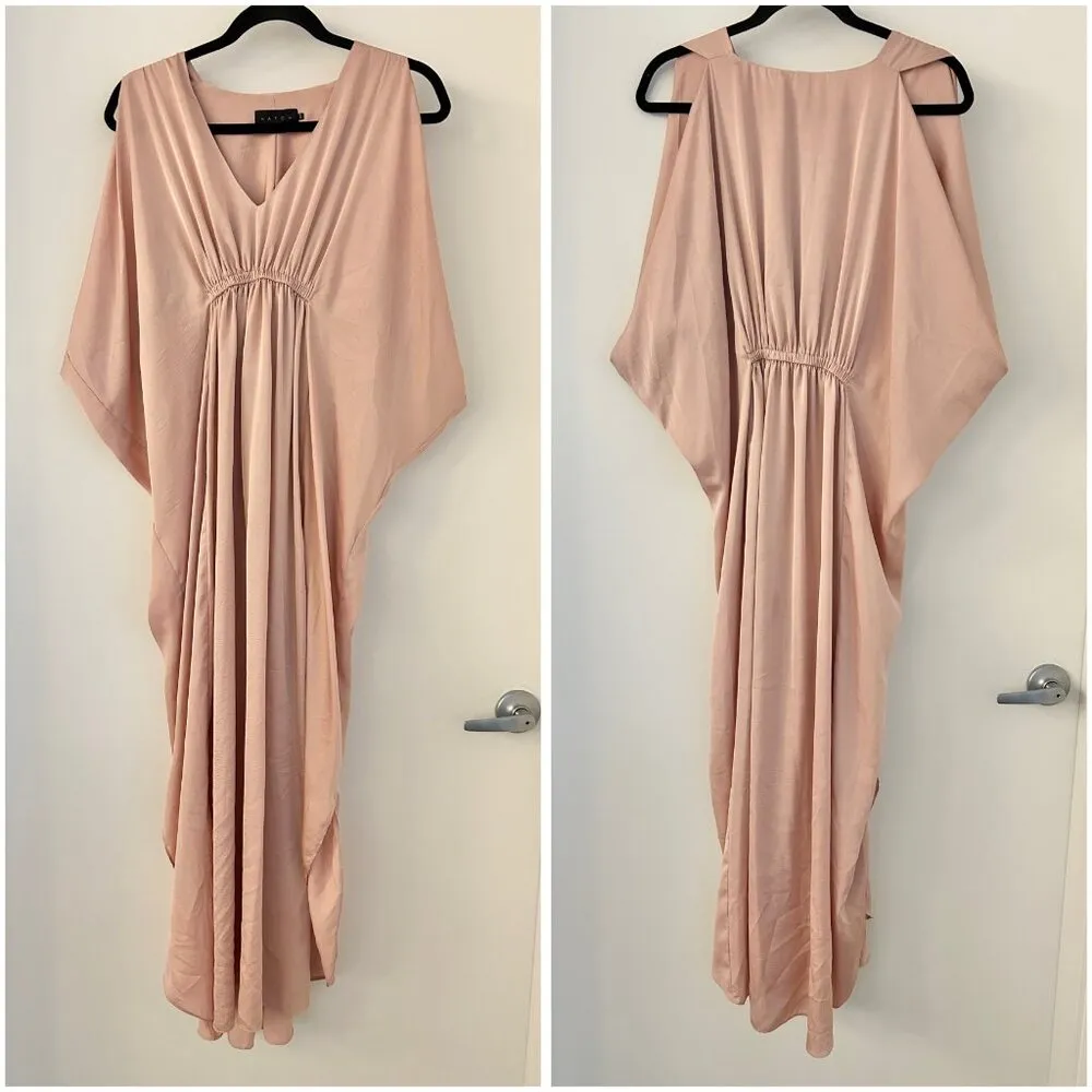 Hatch Women's Neema Kaftan Summer Sienna Maternity Maxi Dress One Size Pink Size undefined - Image 2