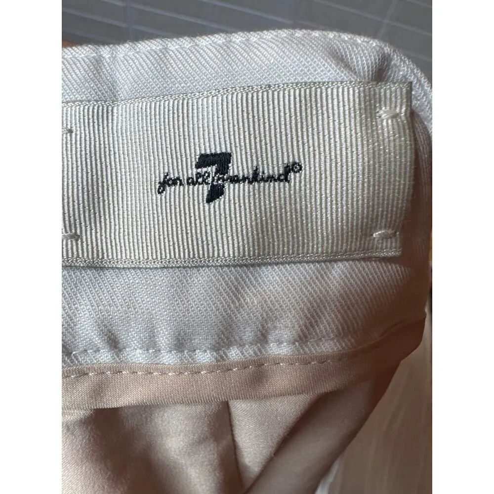 7 For All Mankind Linen Pleated Shorts - Image 5