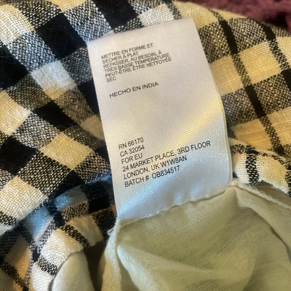 URBAN OUTFITTERS Ellery Surplice Gingham Plaid Jumpsuit w/ Pockets $108 EUC 10 - Image 10