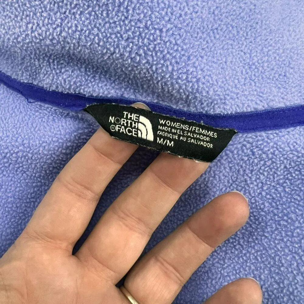 North Face Fleece Full Zip Arctic Purple Womens Medium - Image 9