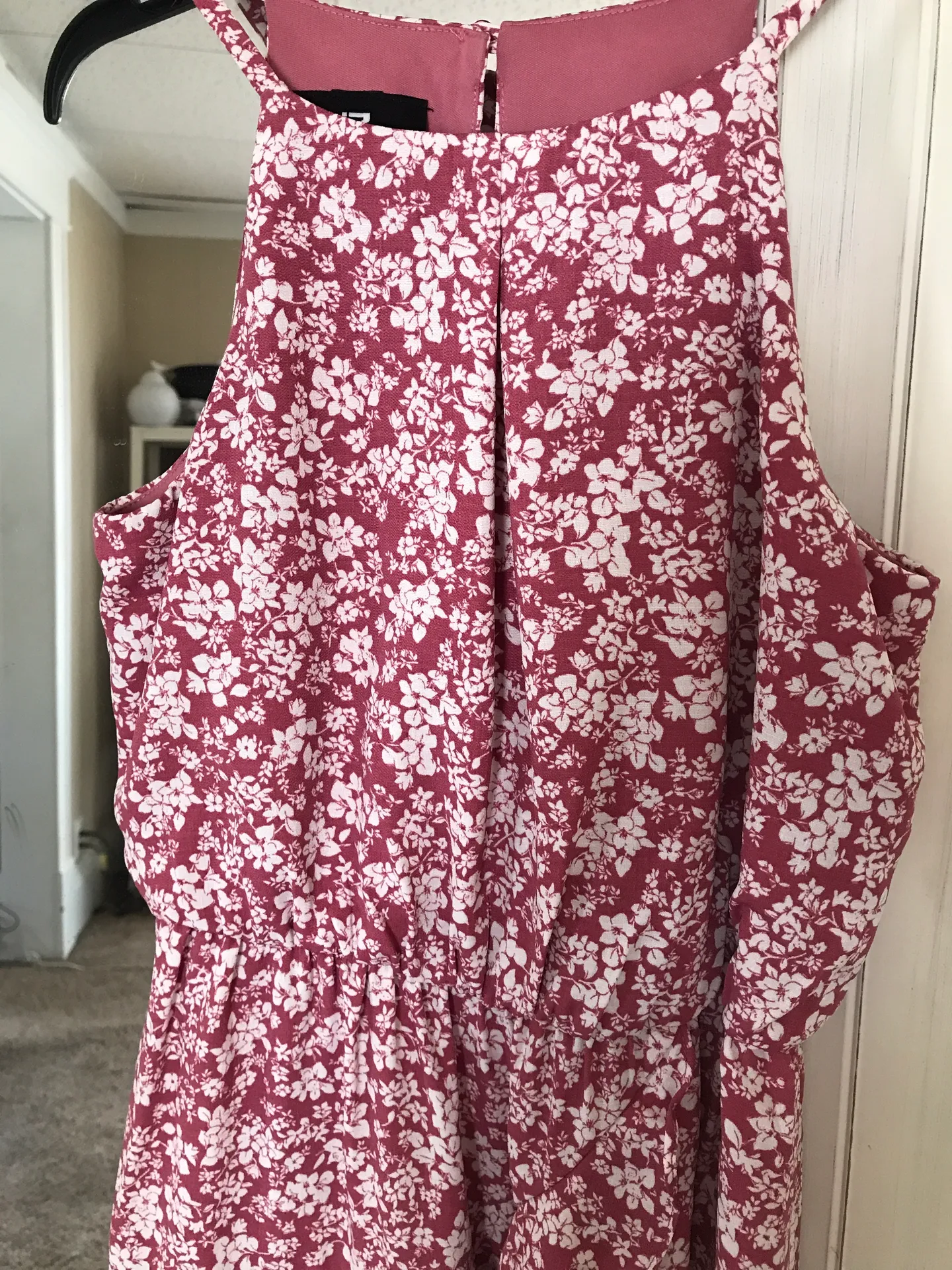 Kohls pink floral halter dress - Image 2