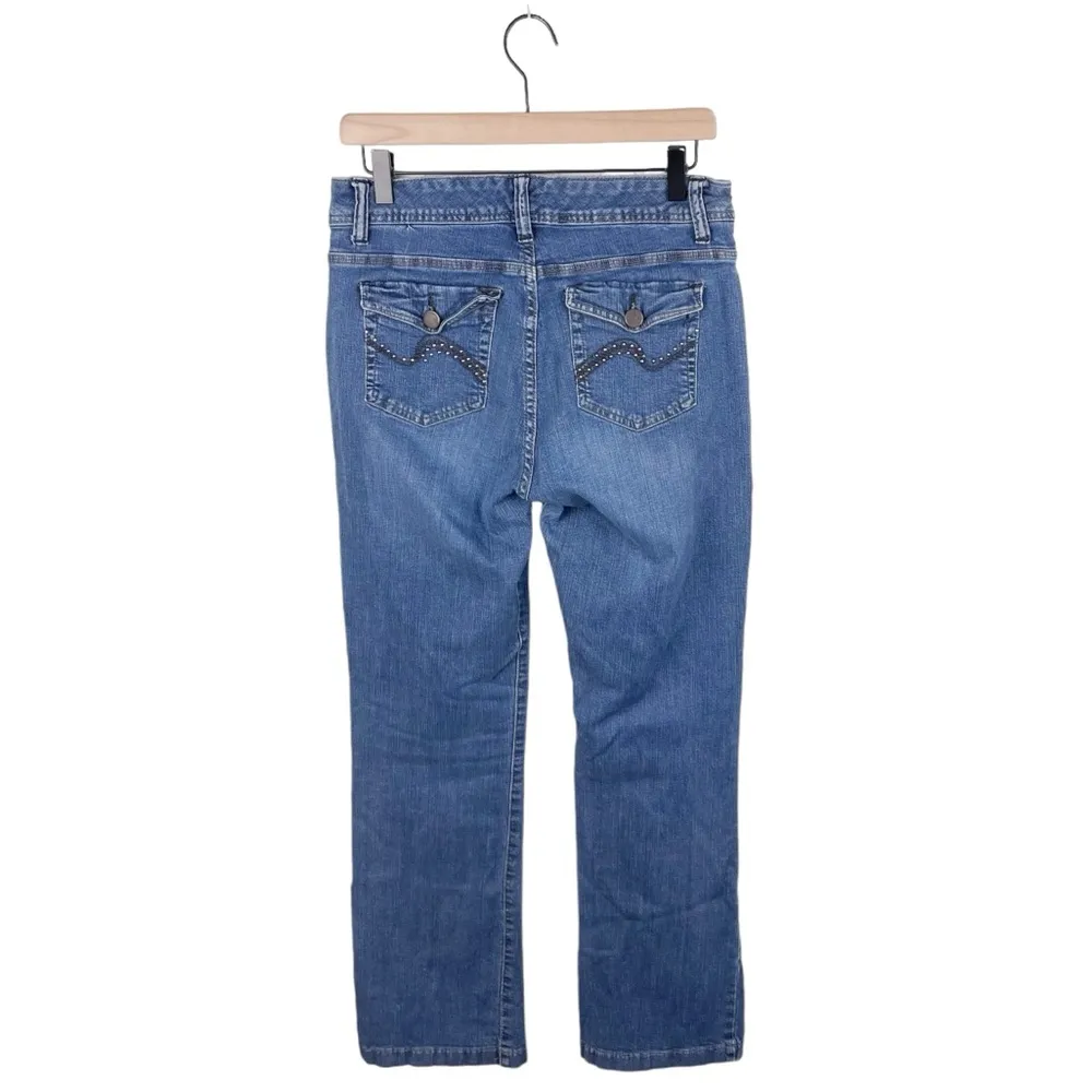 Lee Slender Secret Lower on the Waist Medium Wash Denim Jeans Women's Size 10 - Image 2