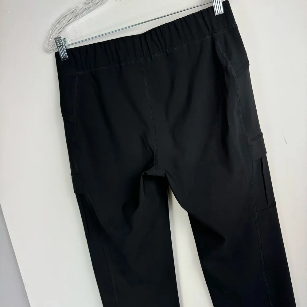 Eddie Bauer Travex Cargo Crop Pants Sz 8 Black Straight Leg Hiking Outdoors - Image 11