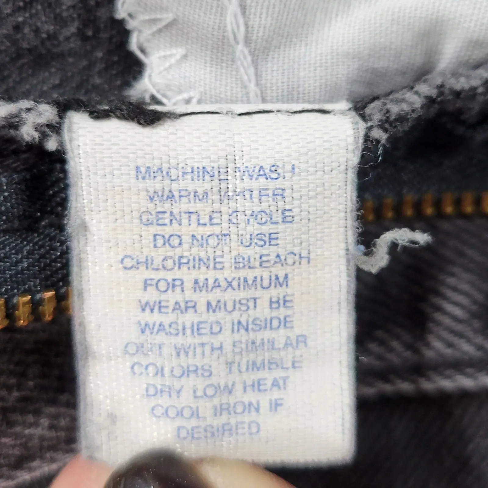 VTG ZENA Mom Jeans Womens Size 12 Black Wash Denim Tapered Hem High Rise USA - Image 10