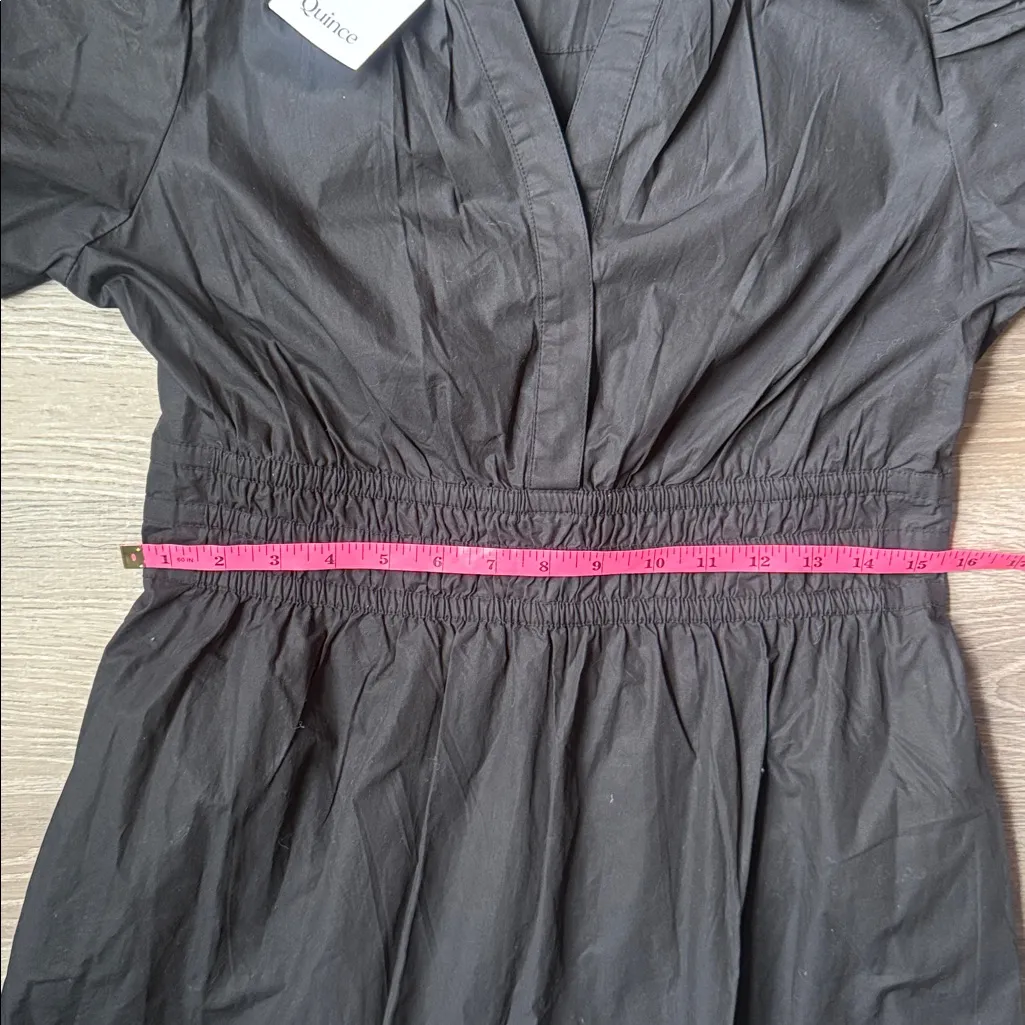 NEW Quince 100% Organic Cotton Poplin Tiered Maxi Dress Small - Image 9