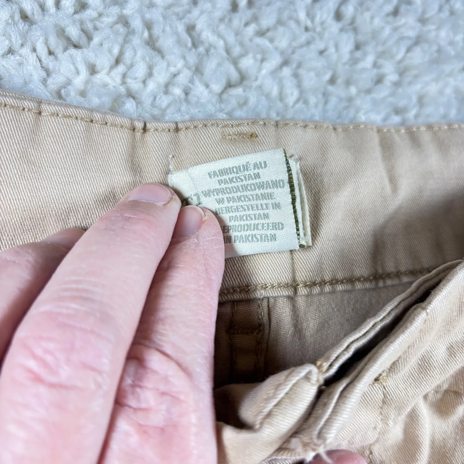 Telluride Clothing Company Khaki Cargo Shorts Women Sz14 Utility Pockets Button Tan Size 14 - Image 4