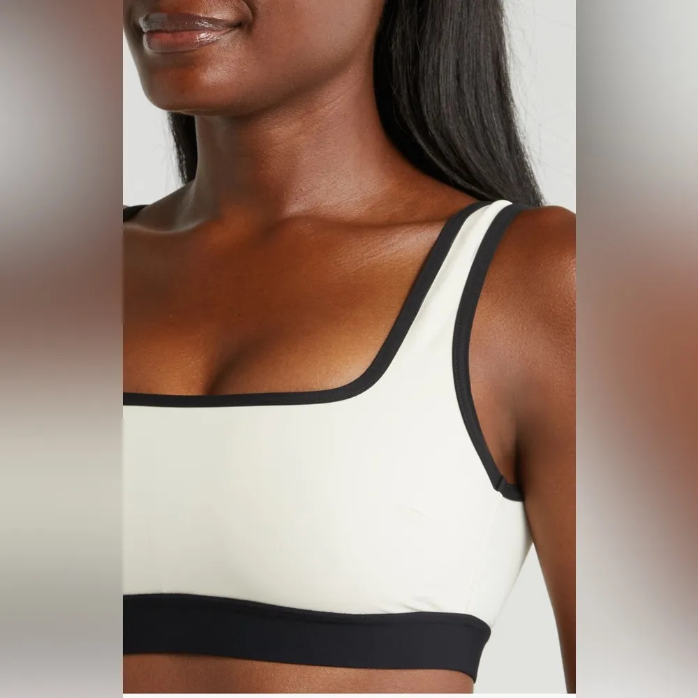 BONDI BORN Hayden Bikini Top, Size Medium, $195 Black - Image 6