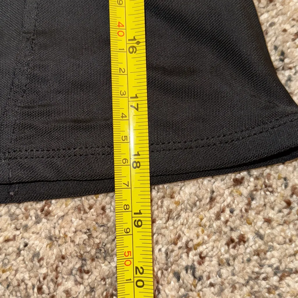 No Comment Black Long Sleeve Mesh Top M | Sheer Sleeve Goth Night Club Sultry - Image 7