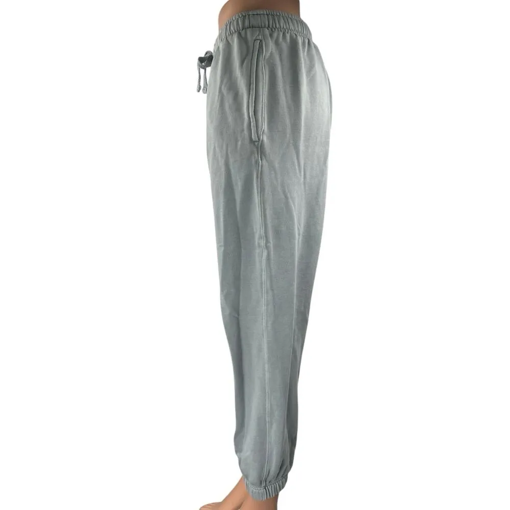 Aeropostale Women's Gray Fleece High Waisted Tapered Jogger Sweat Pants Size S - Image 2