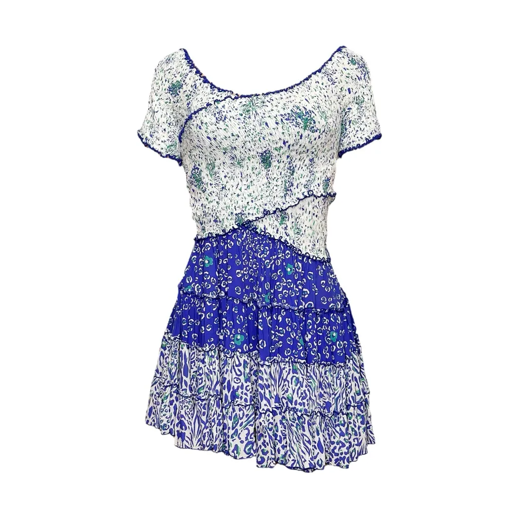 POUPETTE ST BARTH Soledad Mini Dress, Blue St Tropez, Small - Image 13