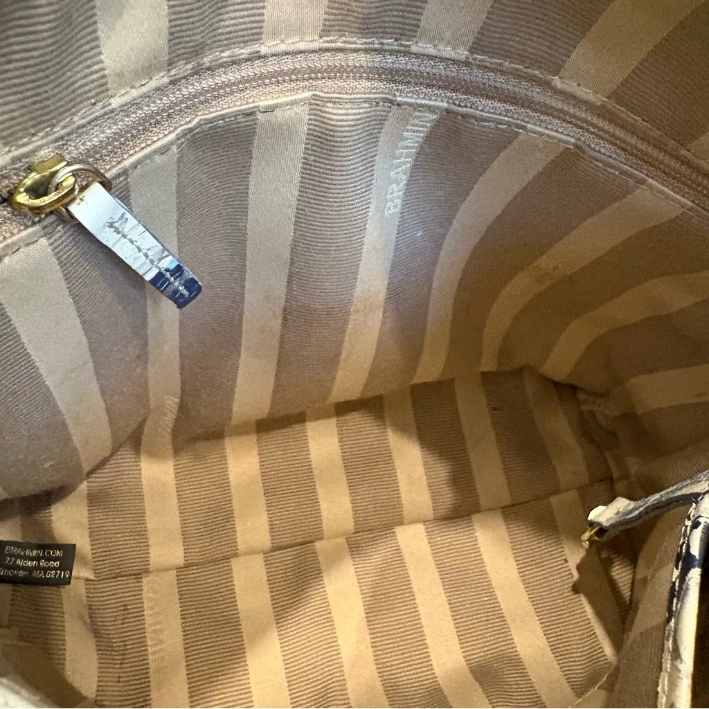 RARE!! Brahmin Blue Copa Cabana Mini Duxbury Crossbody Bag - Image 13