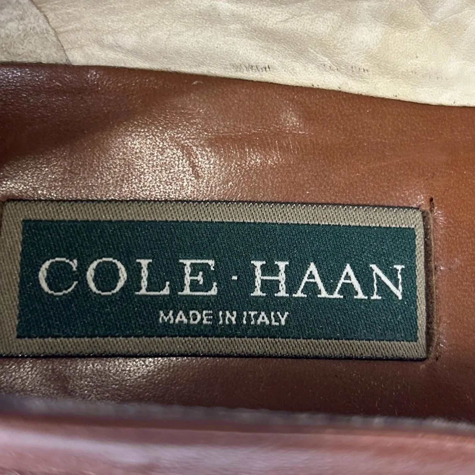 COLE HAAN GIANNA Nutmeg Brown Leather Pumps Sz 8.5 ITALY New - Image 9