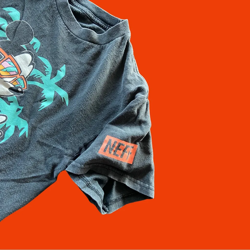 Neff Disney Mickey Mouse Tropical Beach Graphic T - Image 2