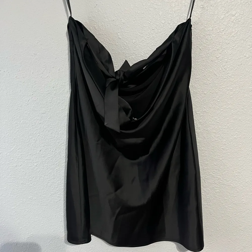 For Love and Lemons Hazel Black Mini Dress Size Large NO GLOVES - Image 4