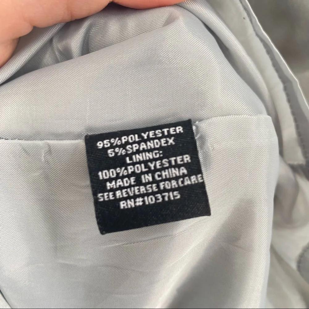 Sharagano Career Sheath Dress Size 14 Colorblock Mint‎ green & Gray plus - Image 4