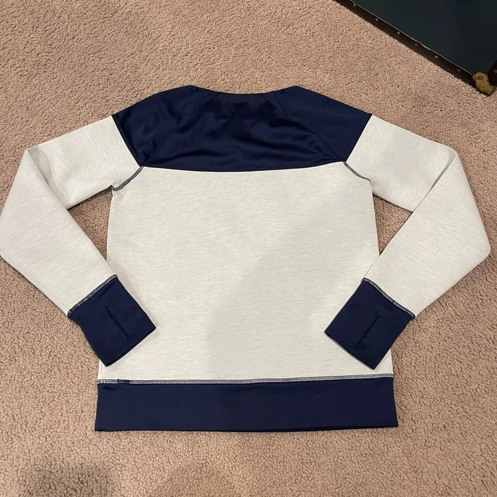 Women's ATHLETA colorblock foam scuba pullover sweatshirt - Image 9