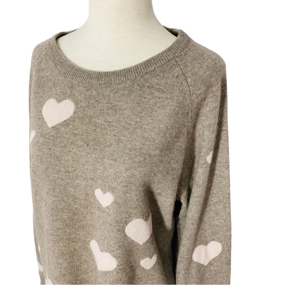 PHILOSOPHY 100% Cashmere Hearts Sweater - Image 4