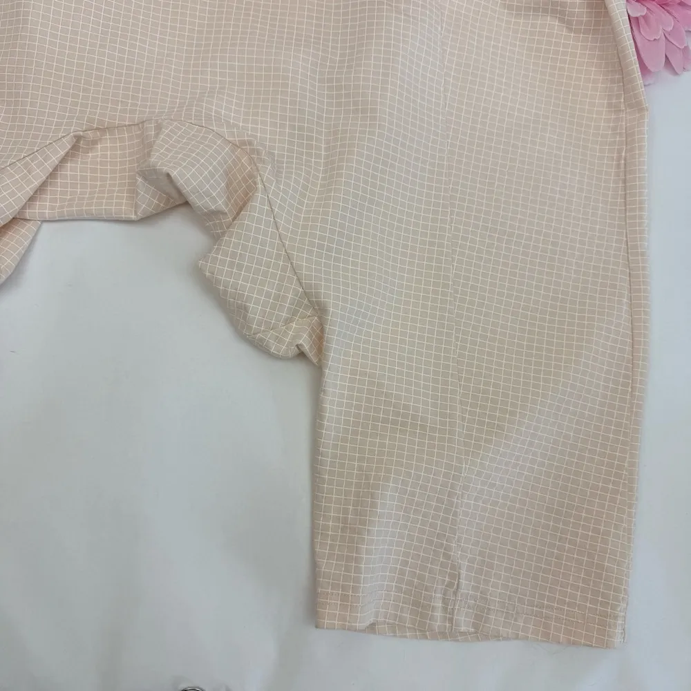 Rundholz Black Lanel Drop Crotch Jumpsuit In Rose Print Lagenlook Cotton Blend White Size M - Image 7